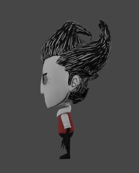 Wilson - Dont starve - 3D Game Character Free low-poly 3D model_2
