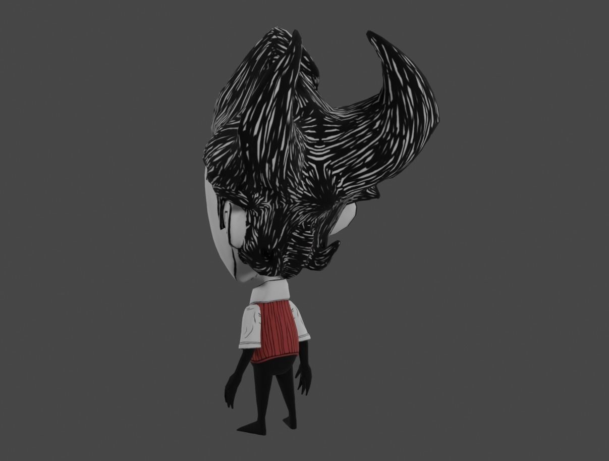 Wilson - Dont starve - 3D Game Character Free low-poly 3D model_1