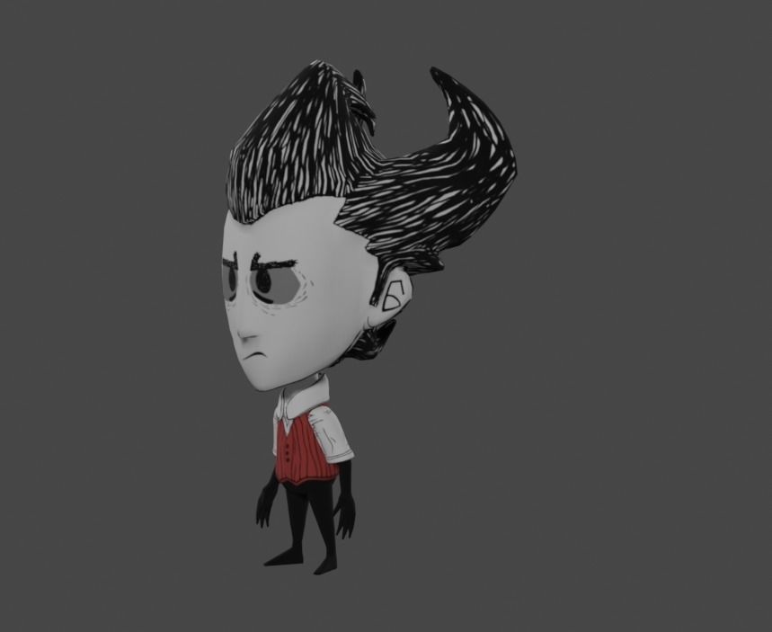 Wilson - Dont starve - 3D Game Character Free low-poly 3D model_3