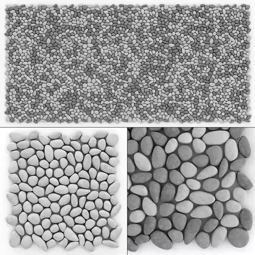 Panel pebble smooth Tile Bathroom n2