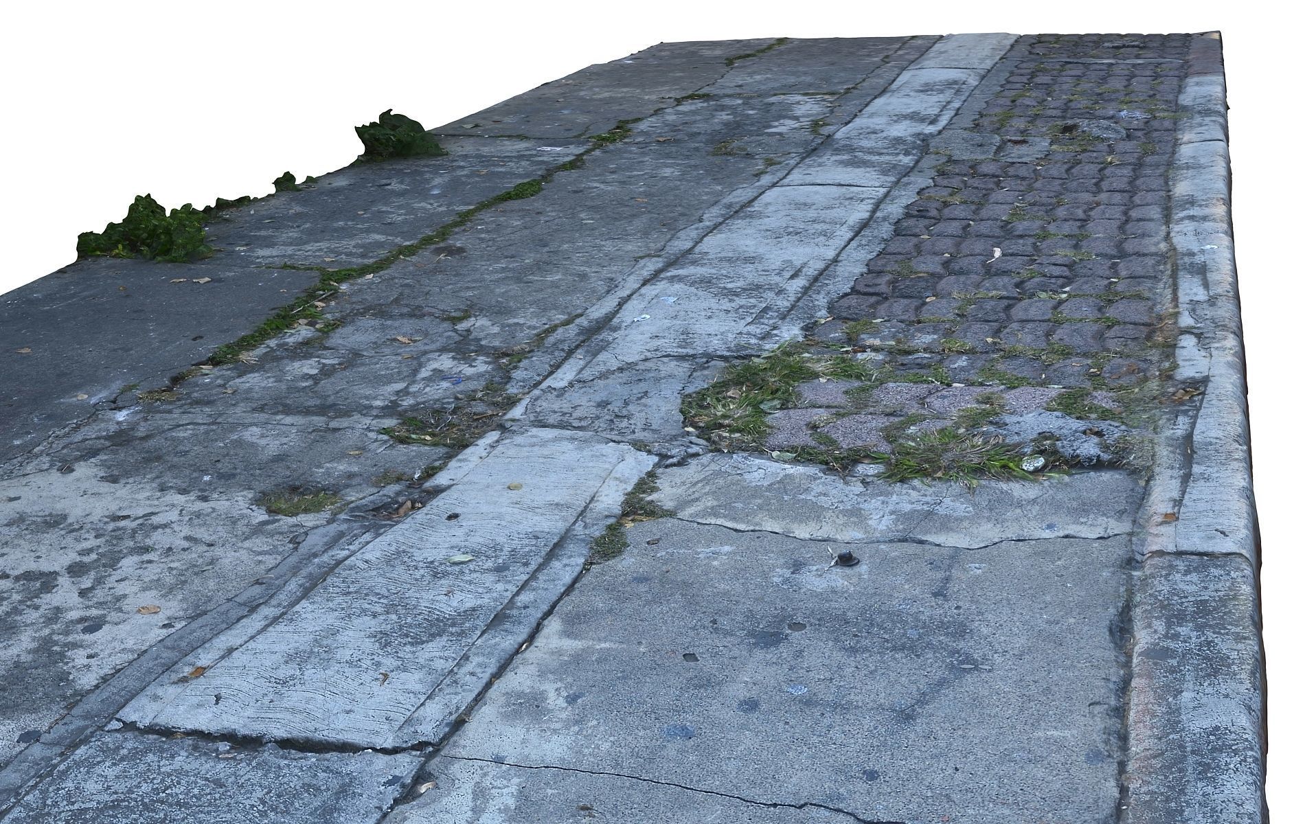 Mexico City Sidewalk  Low-poly 3D model_5