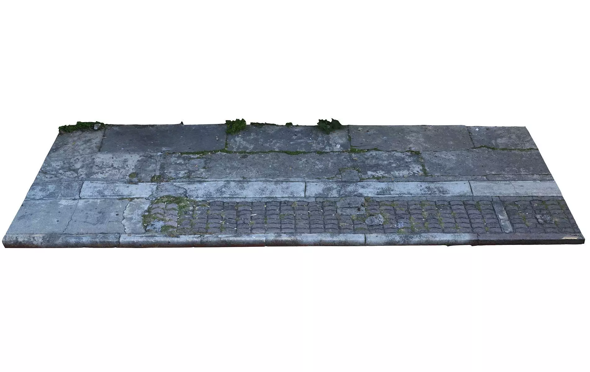 Mexico City Sidewalk  Low-poly 3D model_0