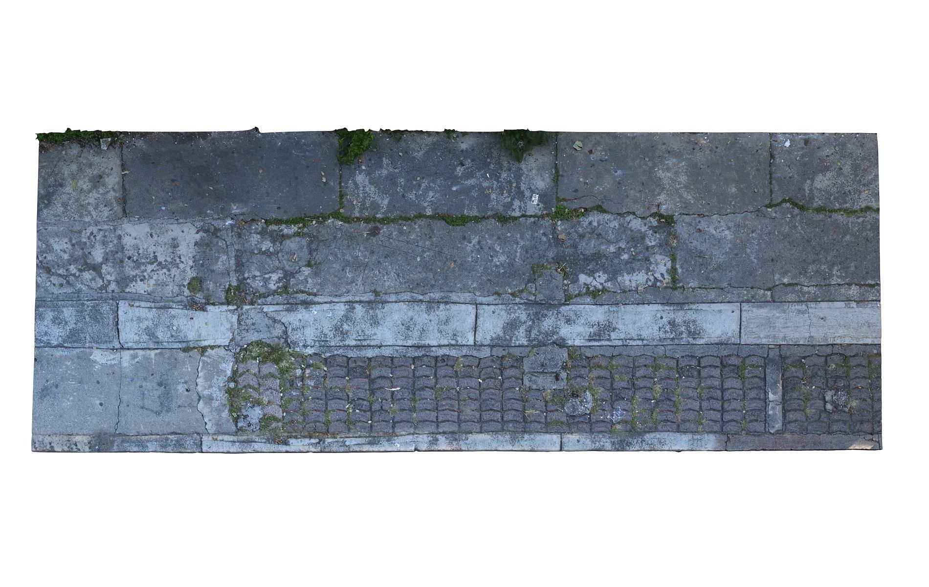 Mexico City Sidewalk  Low-poly 3D model_3