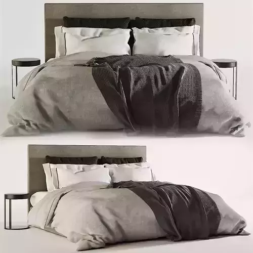 Meridiani stone plus bed 3D model