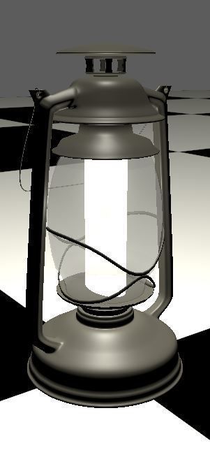 Camping Lantern Low-poly 3D model_2