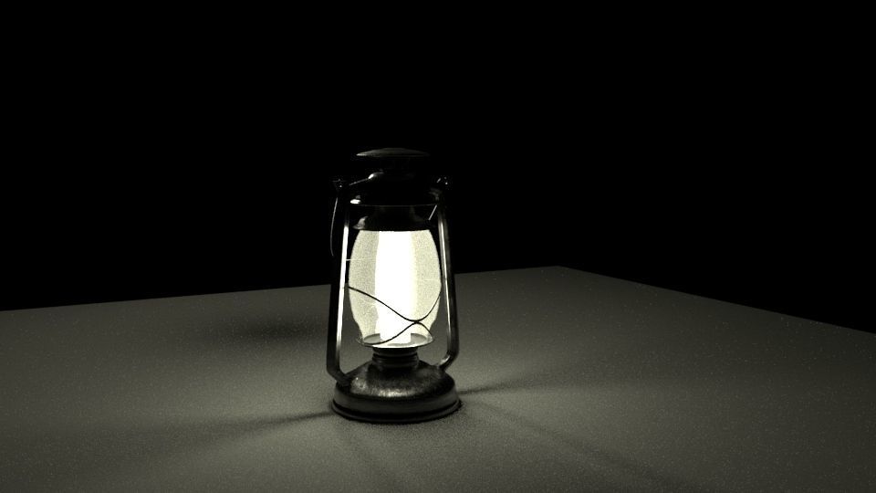 Camping Lantern Low-poly 3D model_4