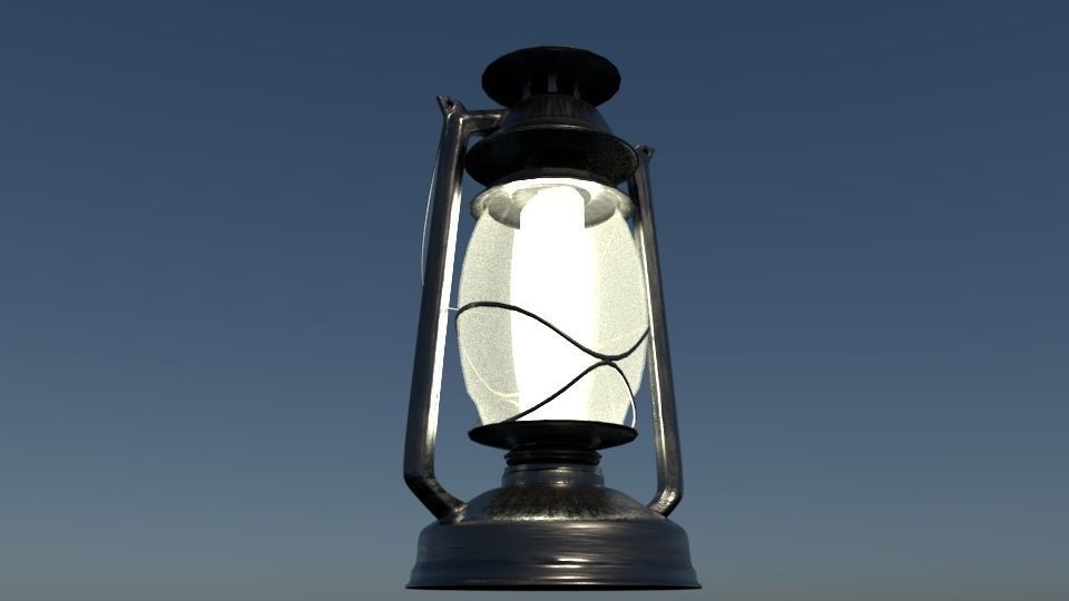Camping Lantern Low-poly 3D model_5