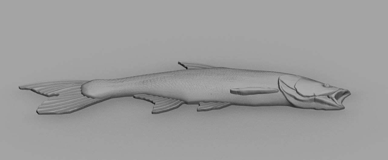 fish relief 3D print model_13