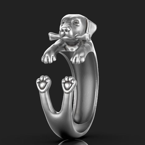 Dog ring Silver Gold  Print 3D print model_2