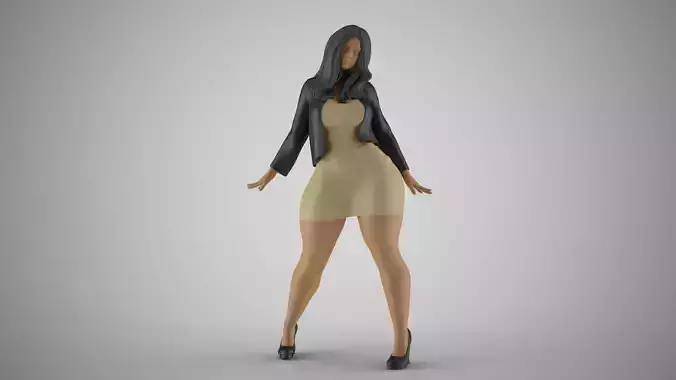 Woman in the Mirror 5 3D print model
