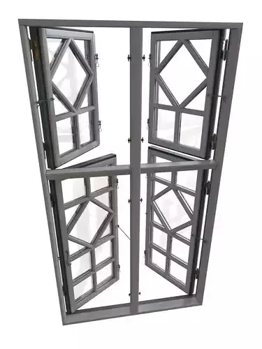 Scandinavian wooden window