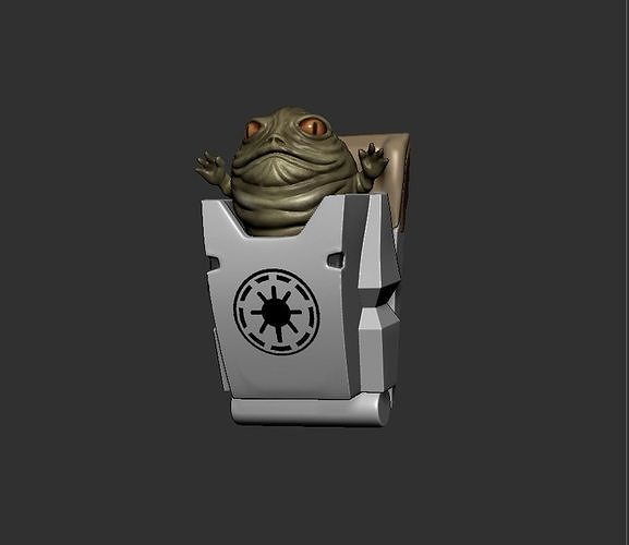 Rotta The Hutt figure custom 3D print model