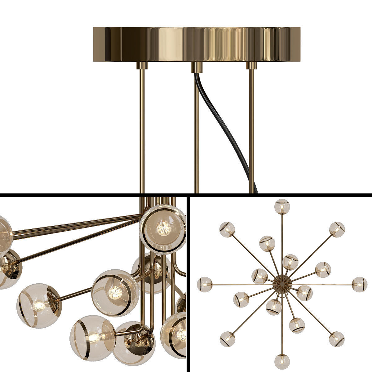 Jetclass Bubbles Pendant OBB413 Low-poly 3D model_1