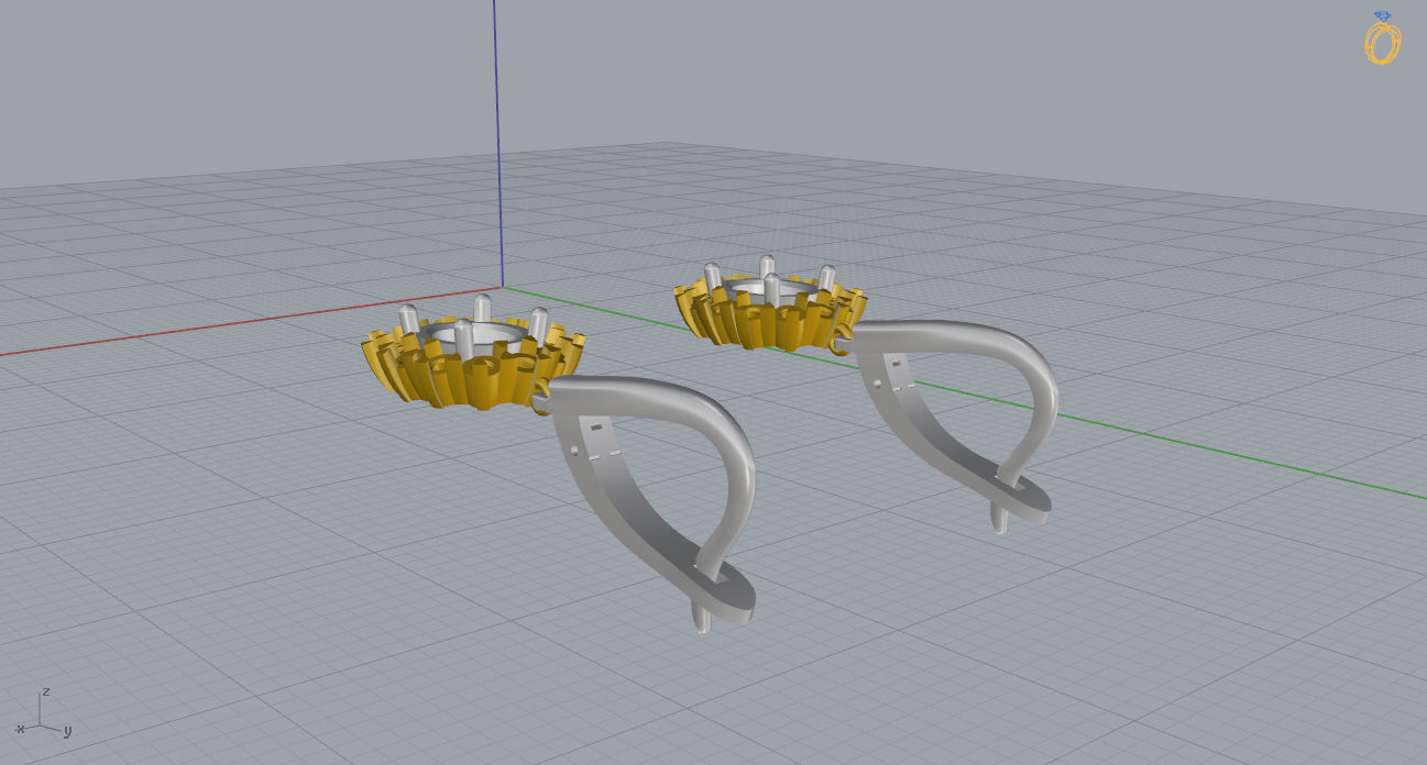 Ring and Earrings 131 3D print model_19