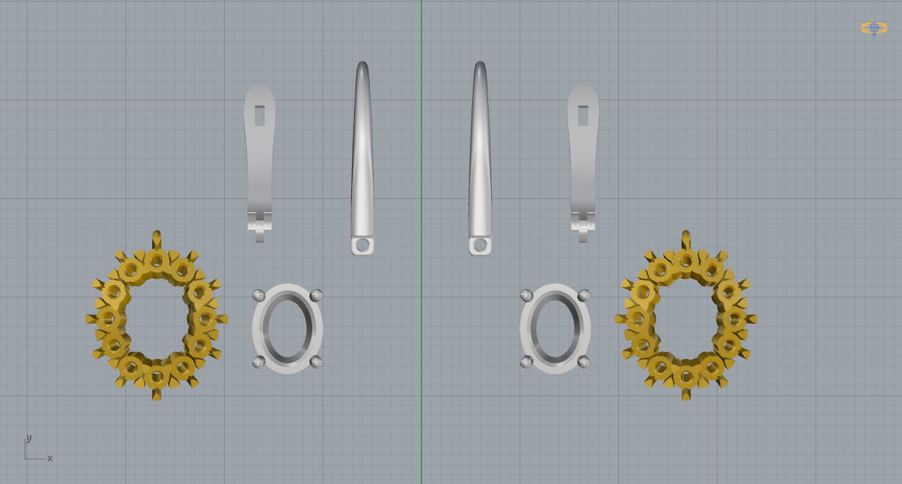 Ring and Earrings 131 3D print model_20