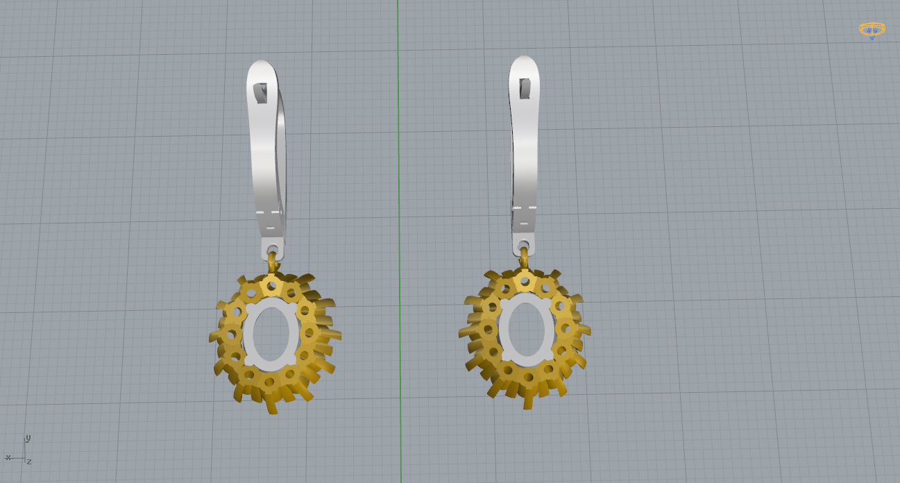Ring and Earrings 131 3D print model_18