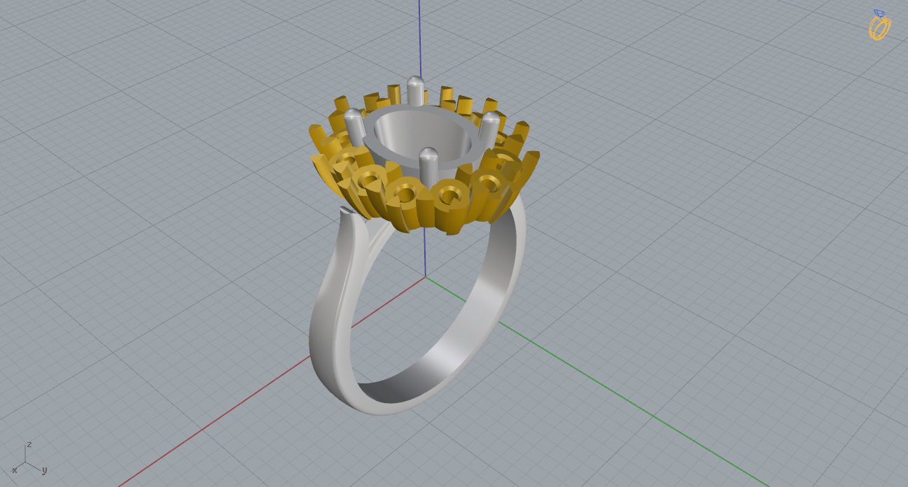 Ring and Earrings 131 3D print model_13