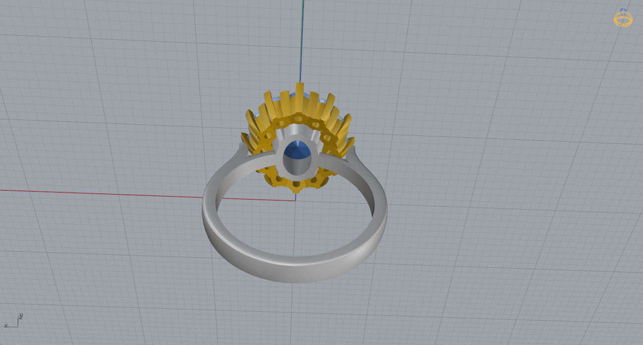 Ring and Earrings 131 3D print model_12