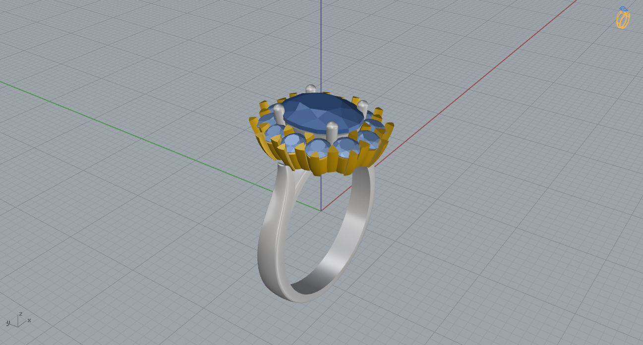 Ring and Earrings 131 3D print model_11