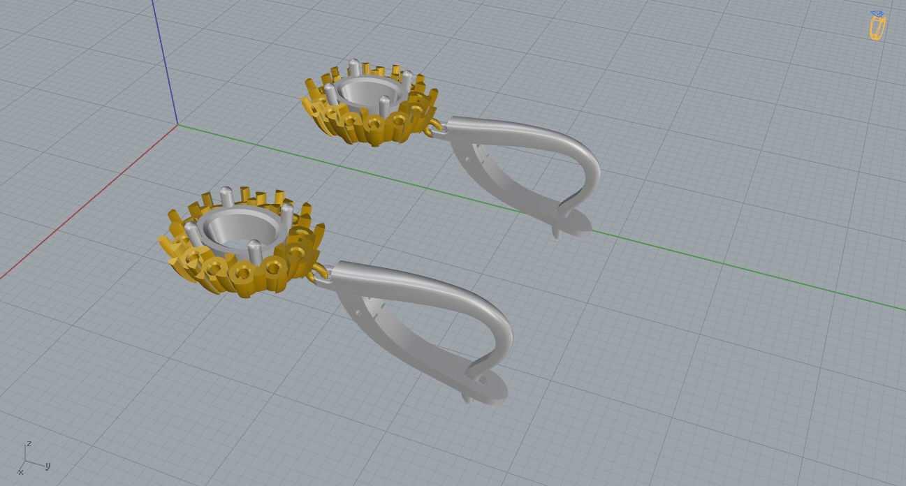 Ring and Earrings 131 3D print model_17