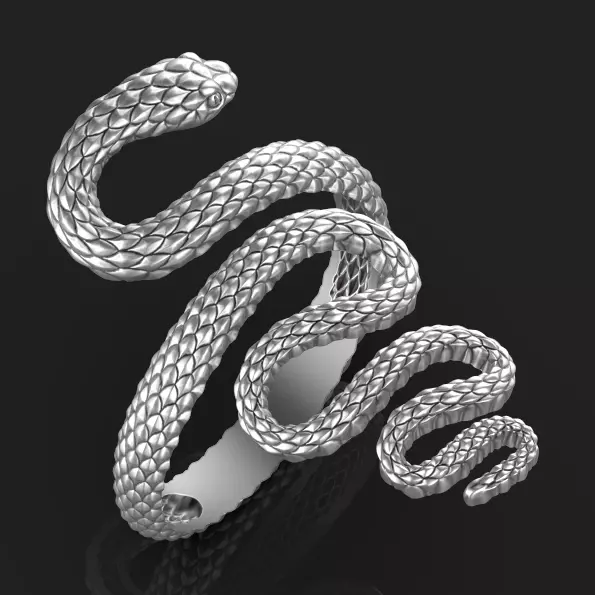 snake ring 3D print model