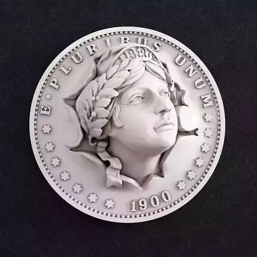 coin money 3D print model