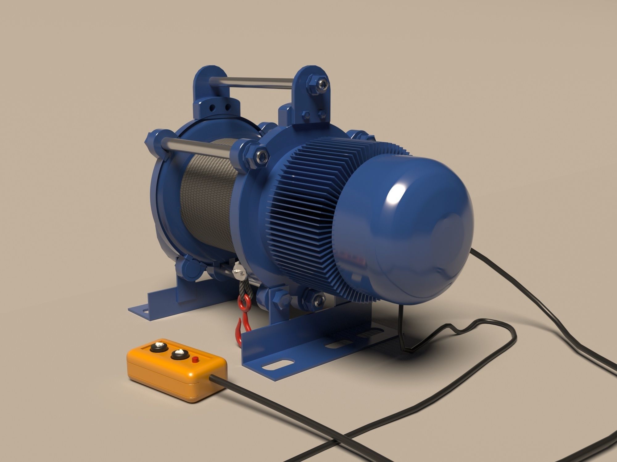 winch   3D model_2