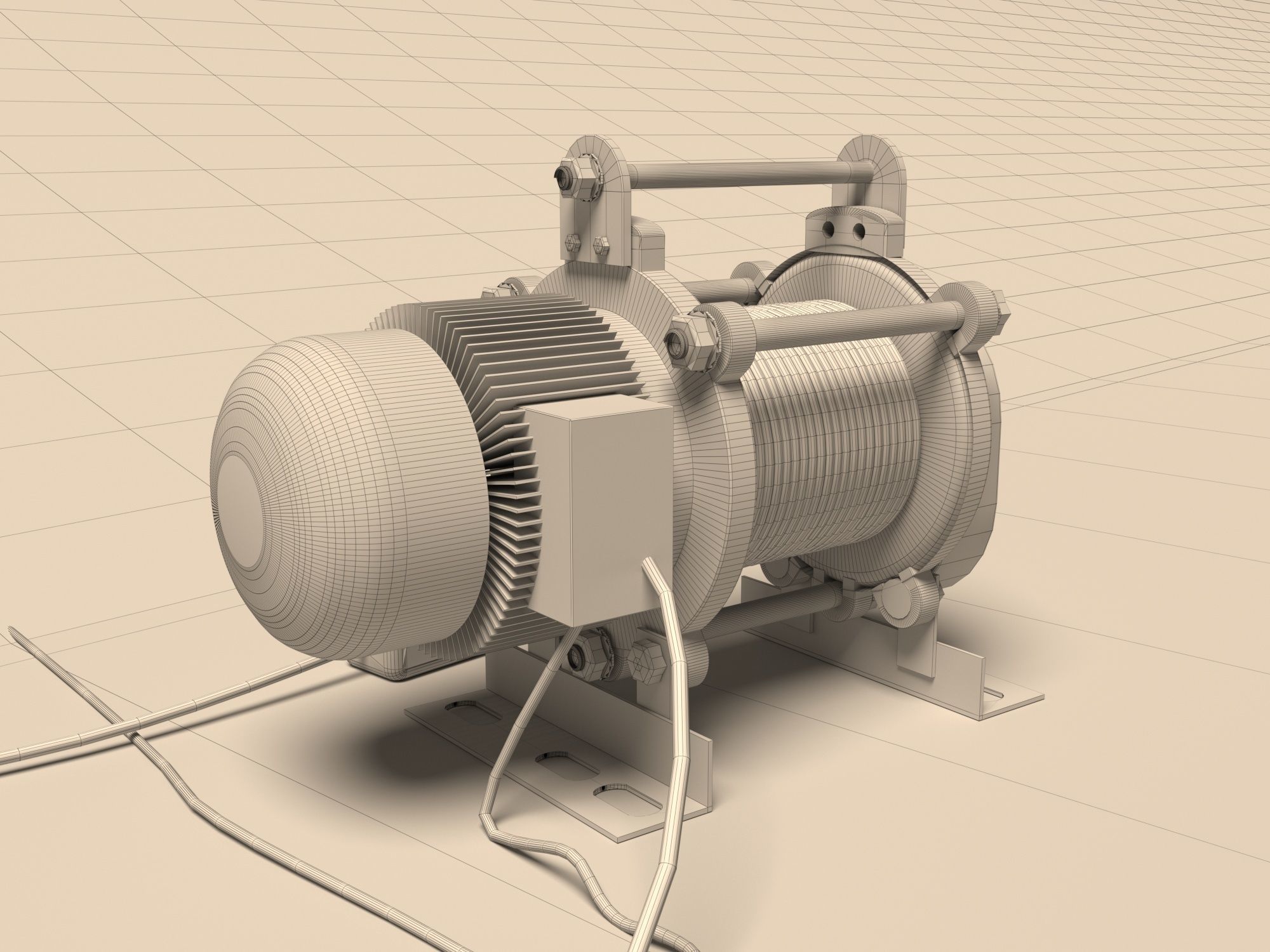 winch   3D model_5