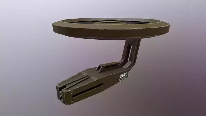 TURRET 05 Low-poly 3D model