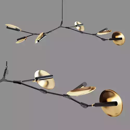 BRANCHING DISC Low-poly 3D model