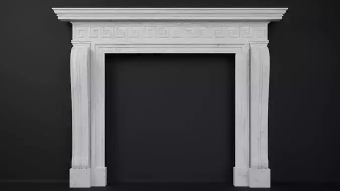 Georgian Style Fireplace Mantel 3D model