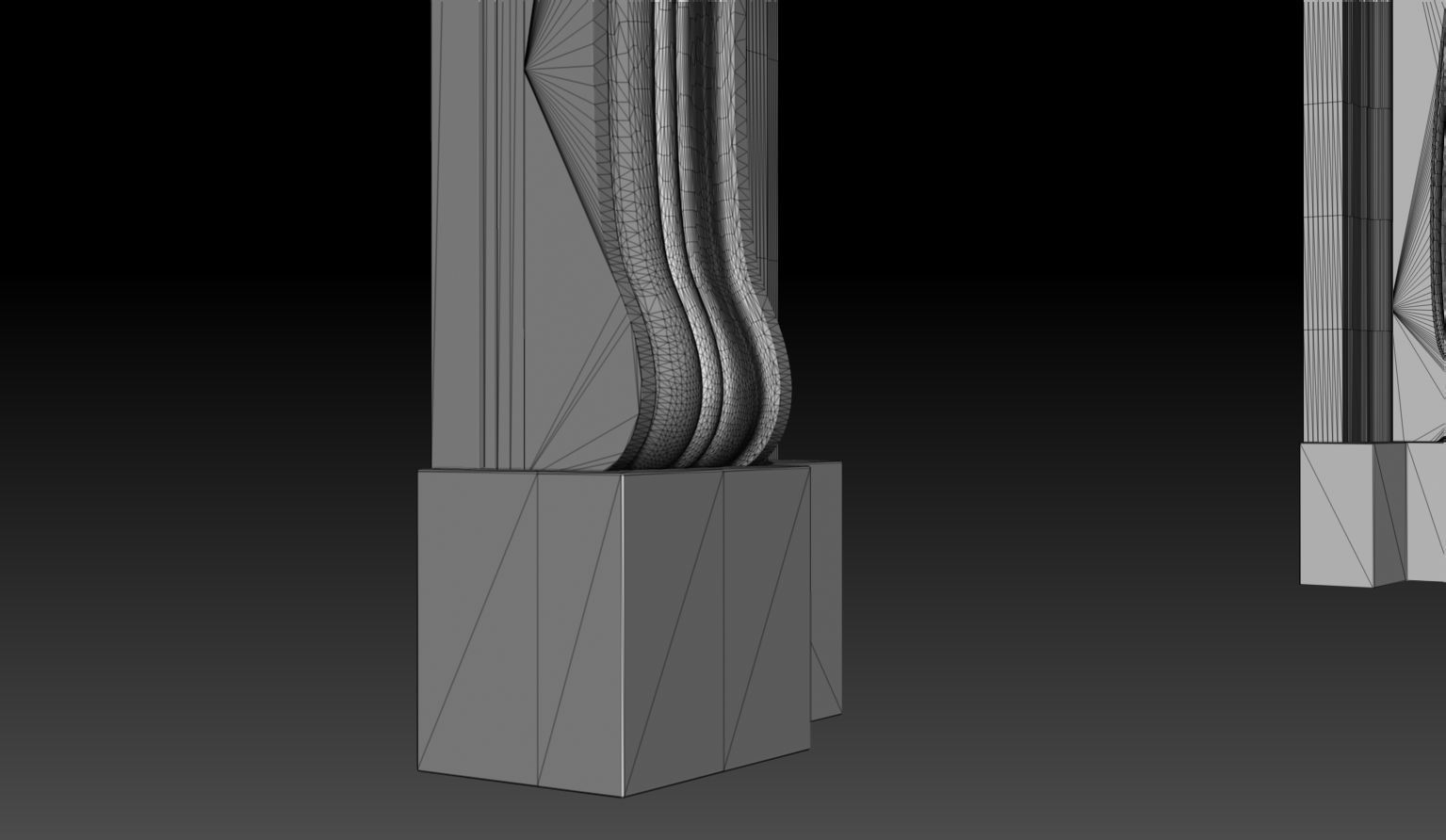 Georgian Style Fireplace Mantel 3D model_13