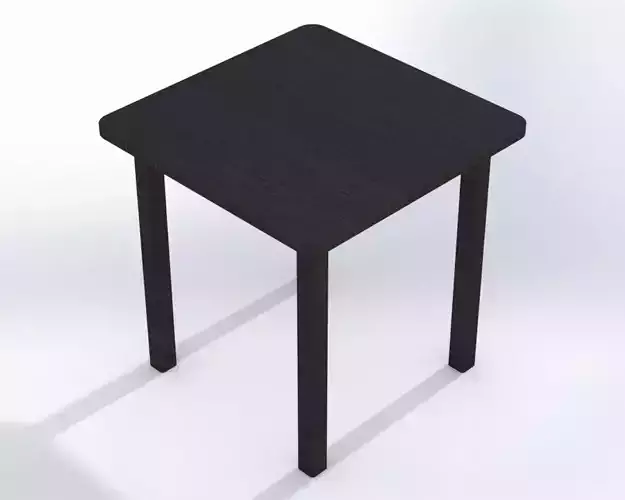 Simple desk 3D model