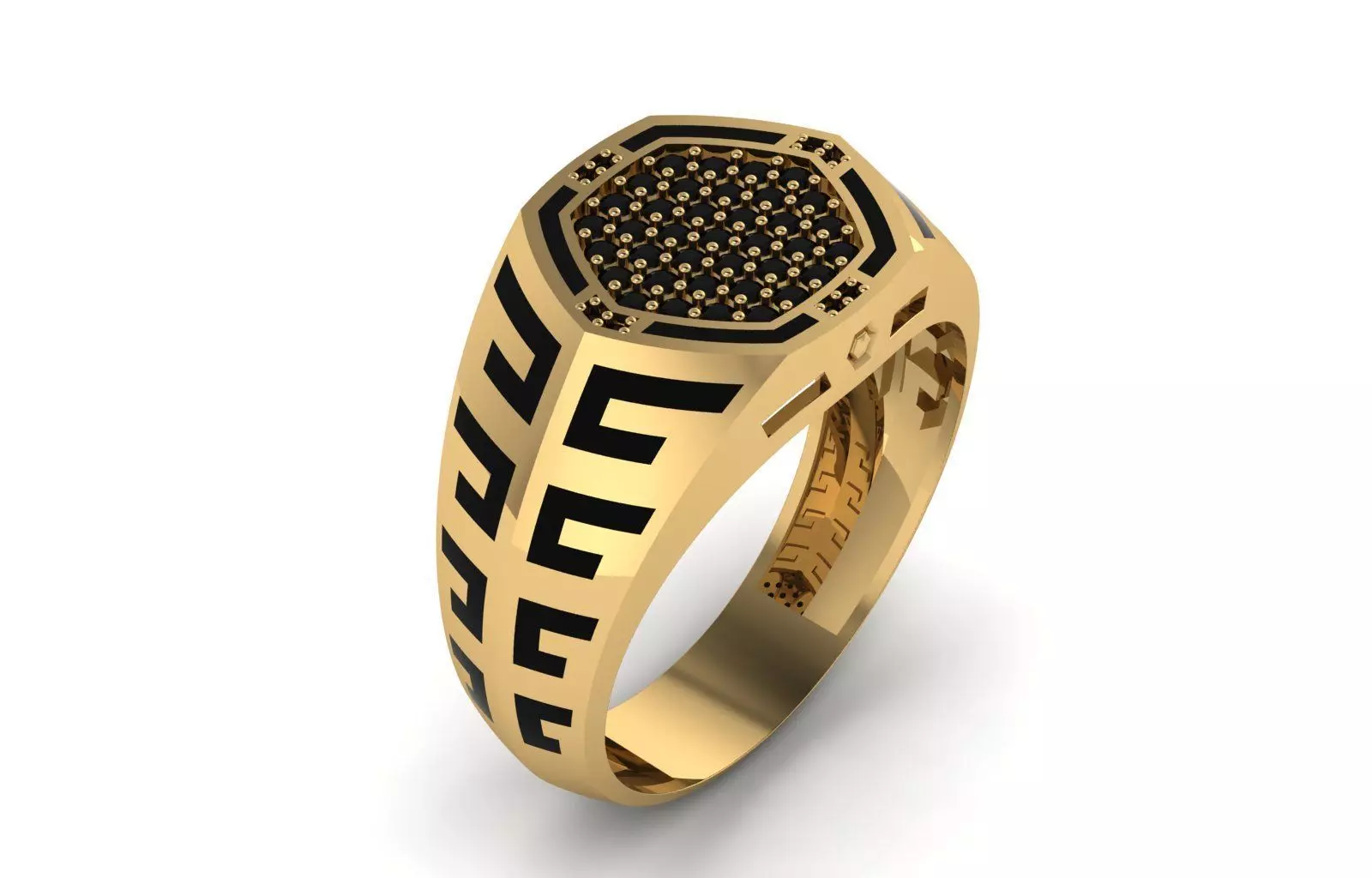 Man Ring Enamel 3D print model