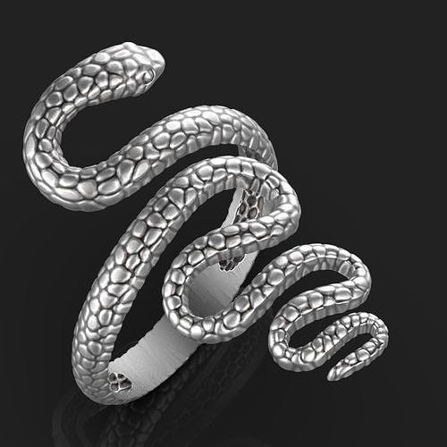 Snake ring 3D print model