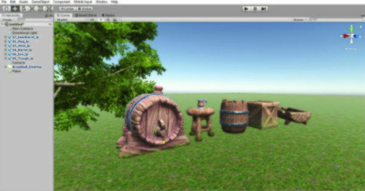 Stylized game assets Low-poly 3D model_1