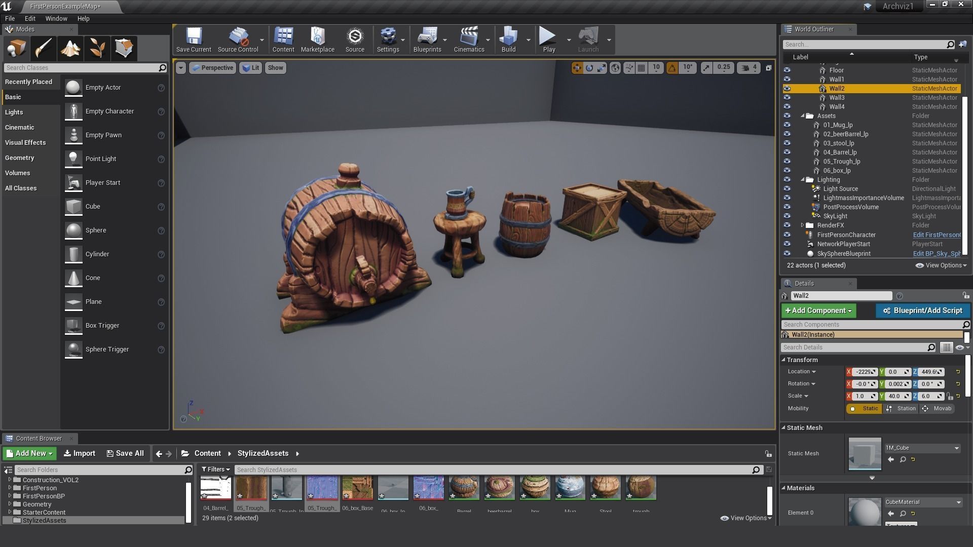 Stylized game assets Low-poly 3D model_2