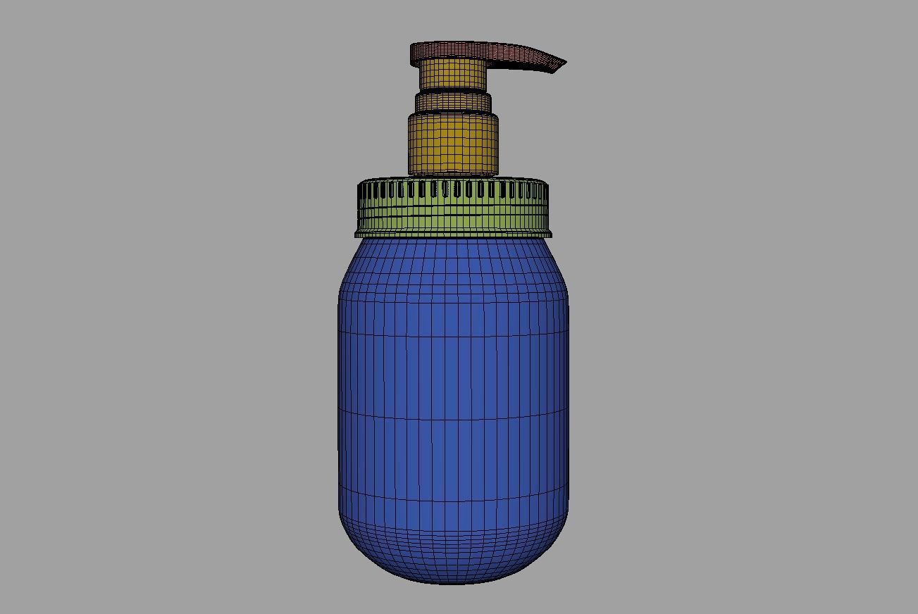 Soap Dispenser Bottle 3D model_6