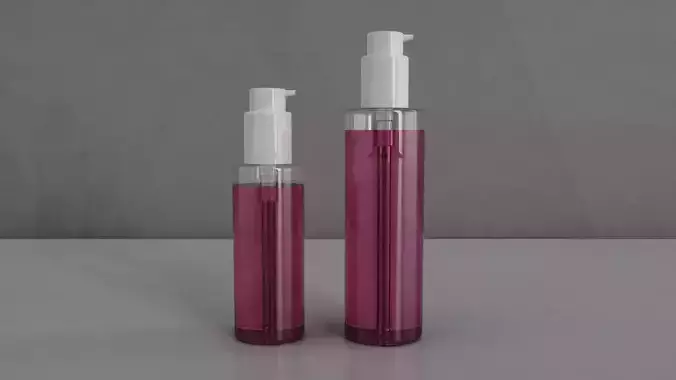 Cosmetics Bottles 3D model