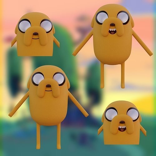 Jake The Dog - Adventure Time 3D model
