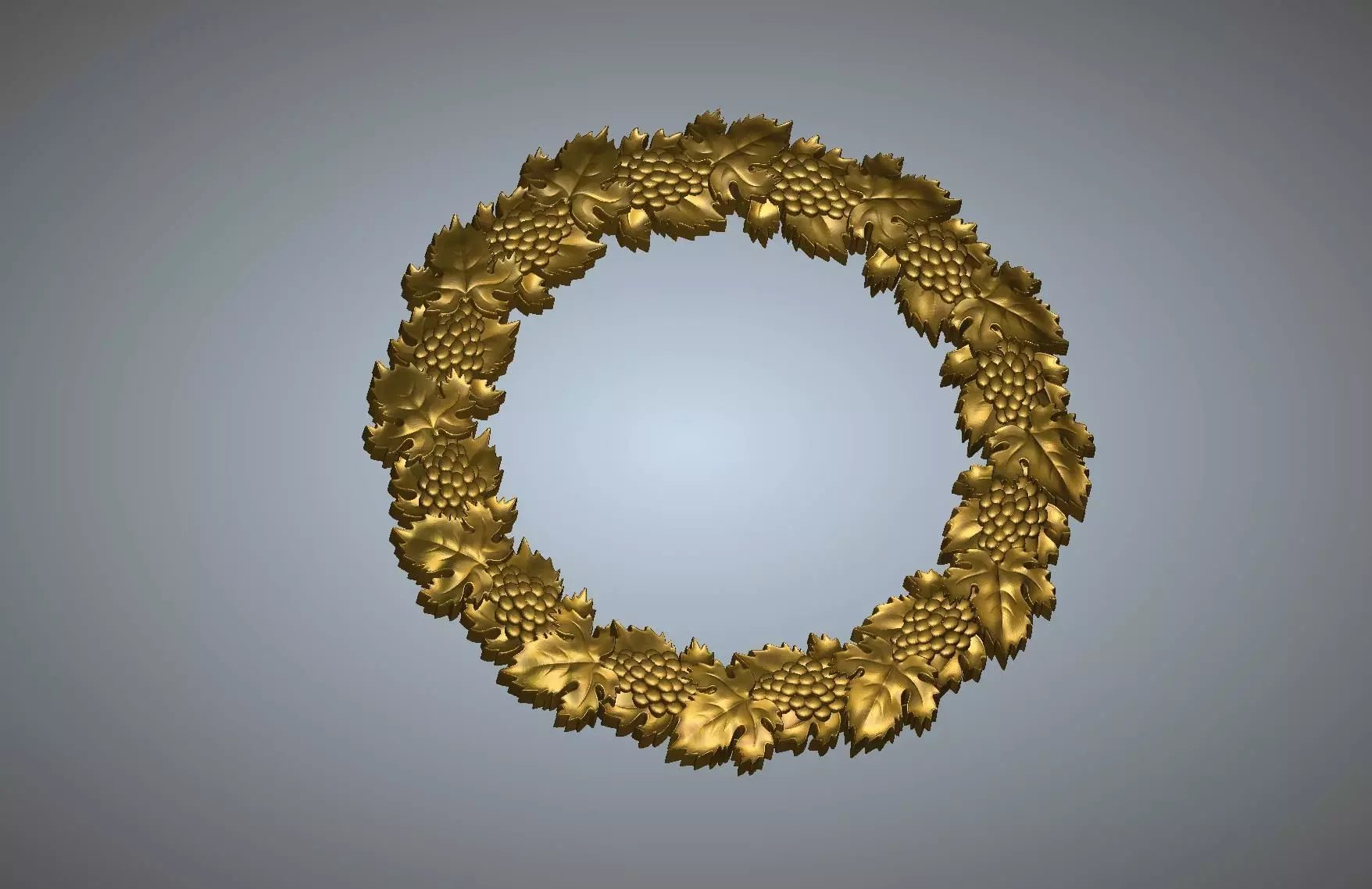 Grapes Border 3D print model_0