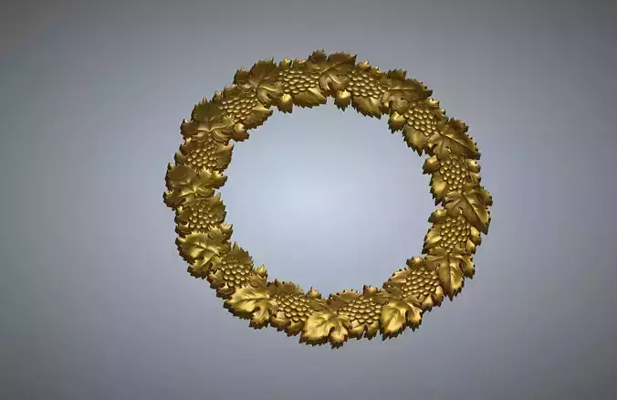 Grapes Border 3D print model