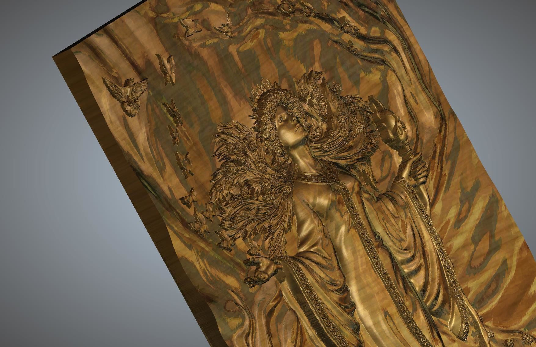 Lady magic 3D print model_4