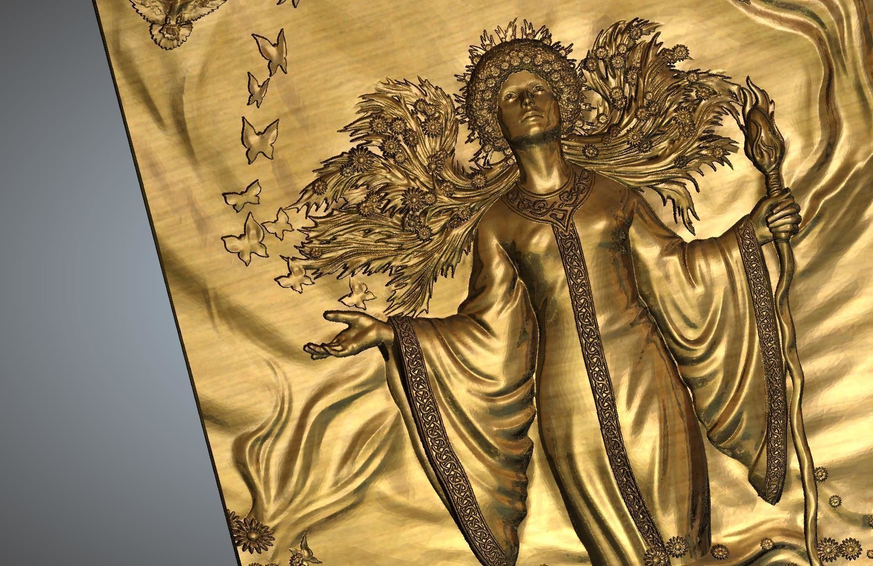 Lady magic 3D print model_3