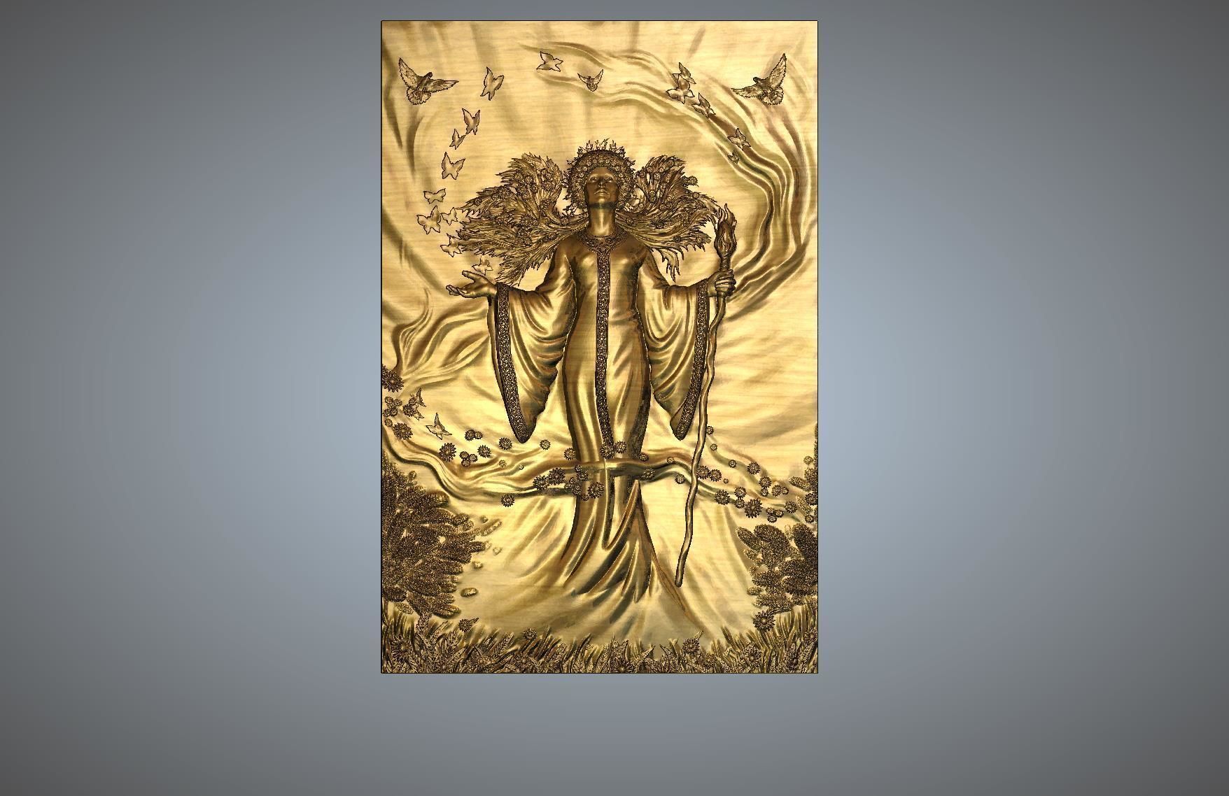 Lady magic 3D print model_5