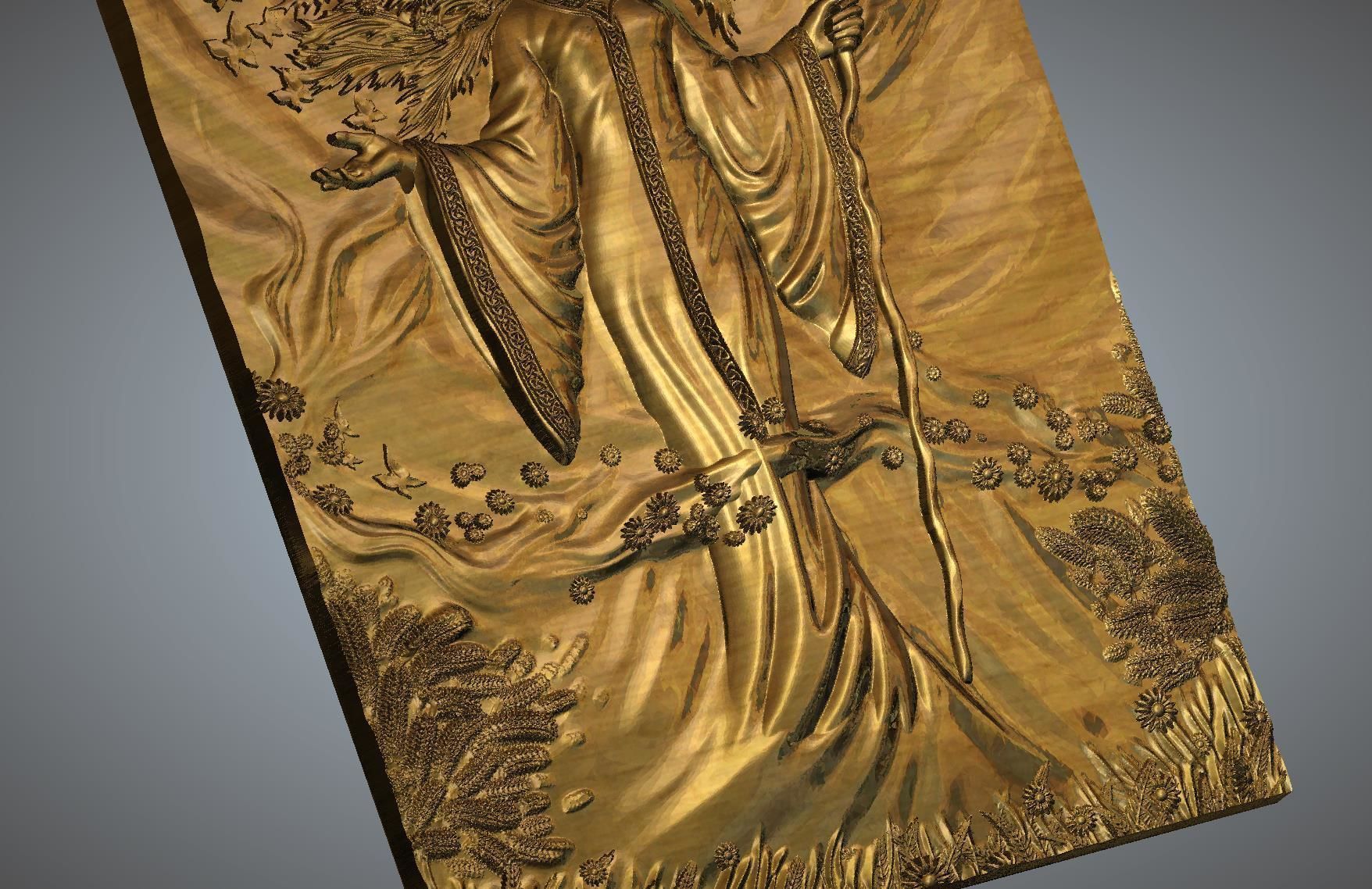 Lady magic 3D print model_1