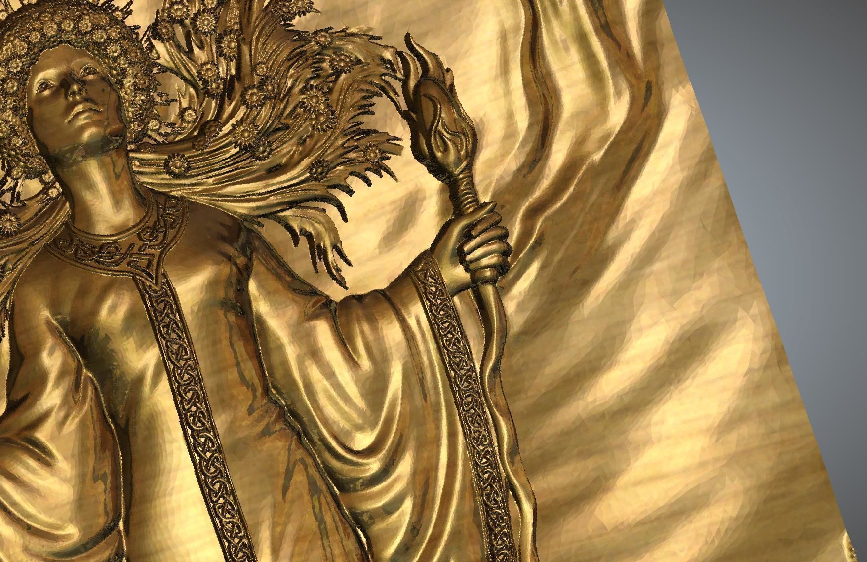 Lady magic 3D print model_2