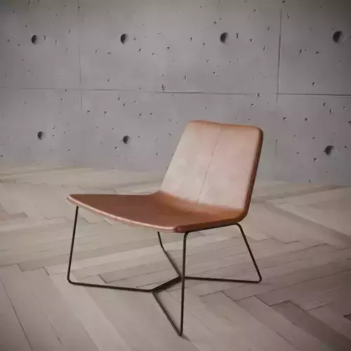 westelm - Slope Leather Lounge Chair