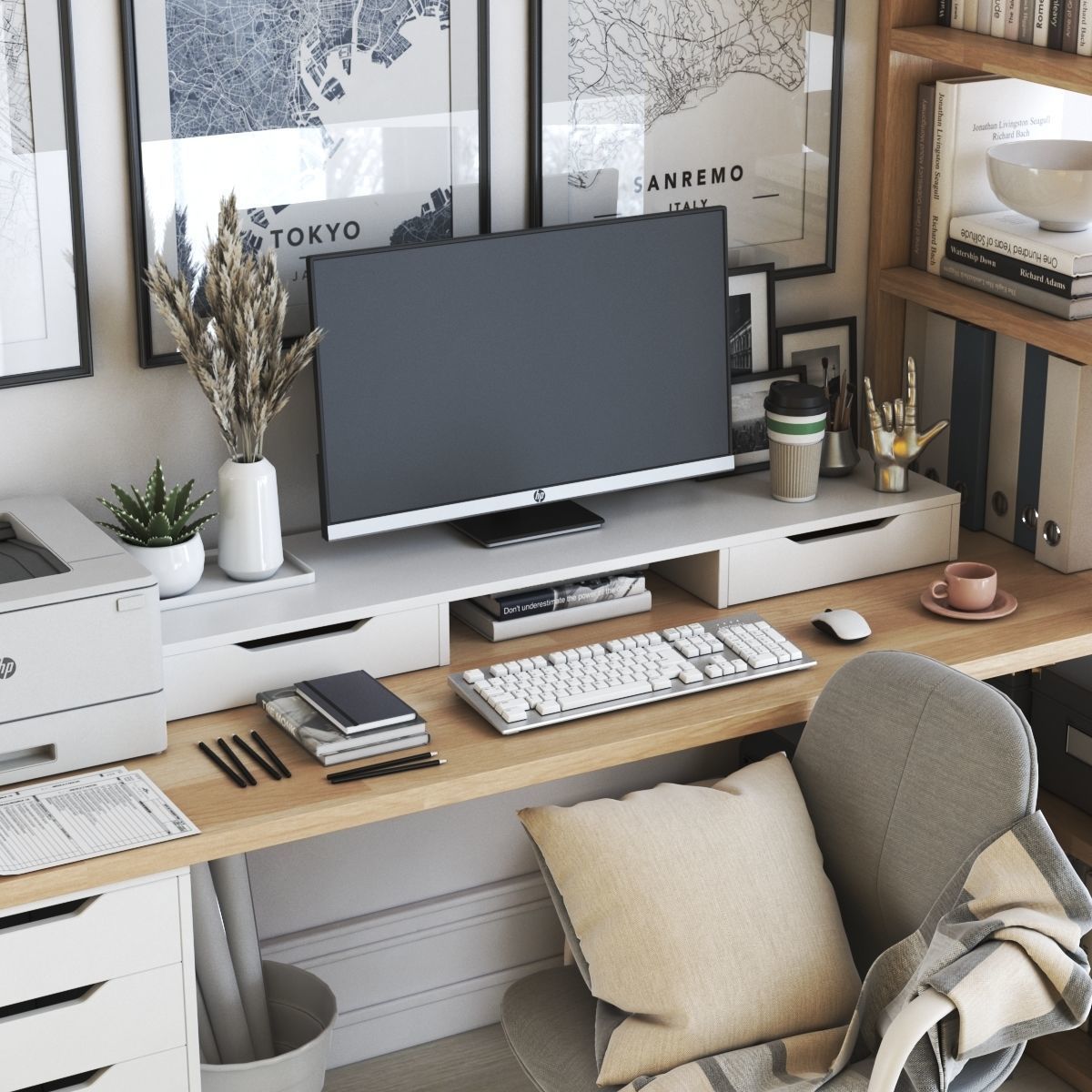 Office workplace 41 3D model_1