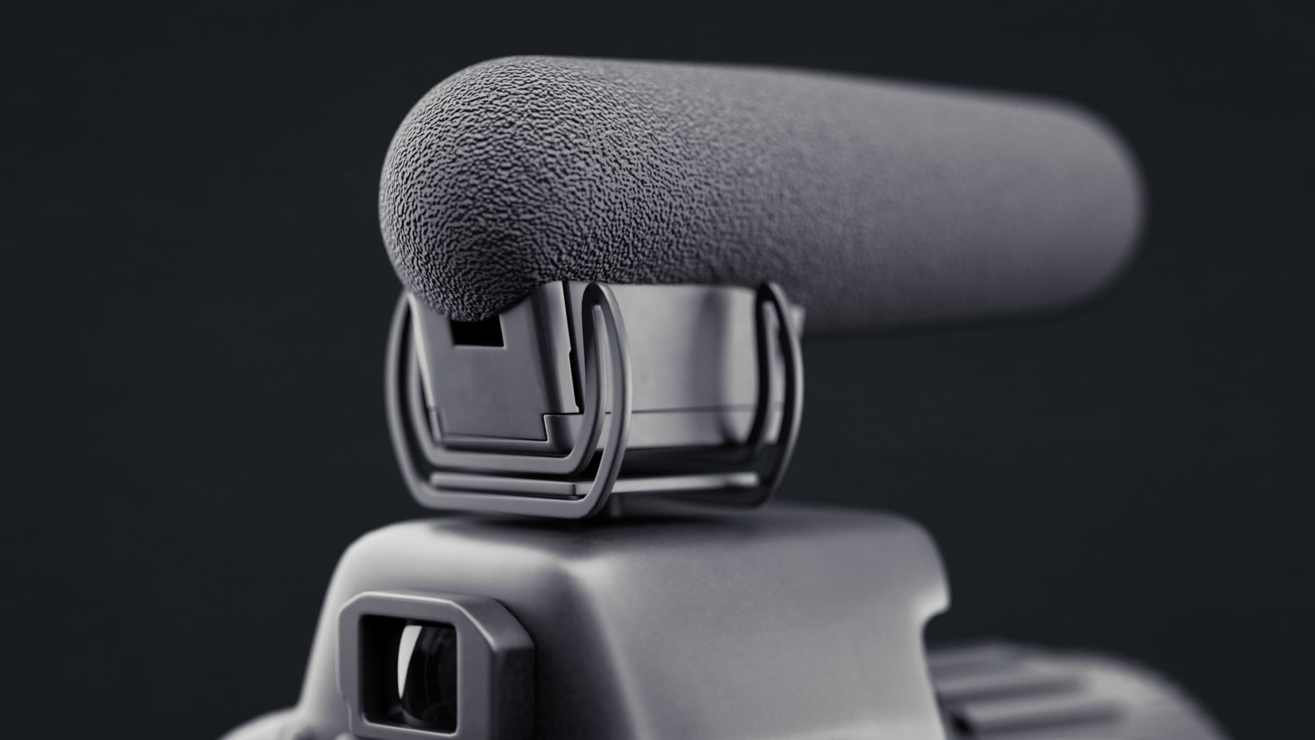 Simple Camera with Gorilla-Pod and Mic - Non-Brand Low-poly 3D model_4